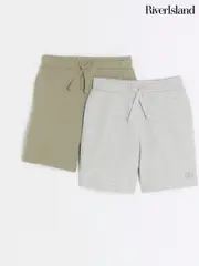 River Island Grey Mini Boys Multipack Shorts (N79478) | $35