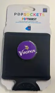 Popsocket PopThirst Can Holder / Koozie With Swappable Grip - Minnesota Vikings