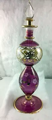 Vintage Handmade Egyptian Perfume Bottle made pre 1995 JCE11RE 46