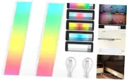 Motion Sensor Under Cabinet Lights Rechargeable RGB Ambient Light, 66 LED