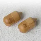 1ml Mini Bamboo Refillable Empty Essential Oil Bottles Roller Ball Perfume