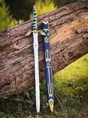 Hand-Forged Legend of Zelda Master Sword, Full Tang Link Skyward Replica Sword