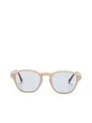 Brunello Cucinelli Round Frame Streaked Effect Sunglasses