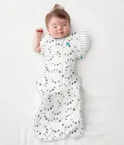 [Swaddle Up™ Transition Bag] White Moonscape •Viscose from Bamboo