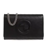 Gucci Black Blondie Leather Wallet On Chain New With tags!