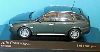 Alfa Romeo 156 Crosswagon Brookland Green with tan trim Minichamps NEW 1:43 rd.