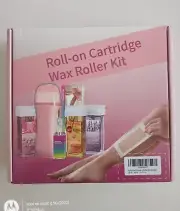 Roll on Wax Roller Kit Depilatory Heater Hair Remover Rose Lavender 50 Strip New