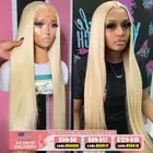 250 Density 613 Blonde Straight 13x6 Lace Frontal Wig Brazilian Colored Glueless