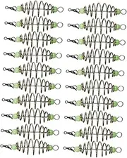 Luminous Fishing Bait Holders Carbon Steel Bait Cages for Carp Fishing Lightweight and Portable for Outdoor Activities
