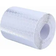 Reflective tape 5 cm 3M, self-adhesive reflective tape, white warning tape