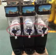One New Frozen Drink Slush Making Machine Smoothie Maker 3 Tank TKX-03 110v