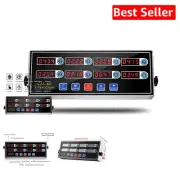 Professional 8-Channel Timer with Loud Alarm - Ideal for Home or Restaurants