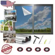 Static Cling One Way Window Film - 97% UV Block & Heat Reduction, 45.2 x 157.4in