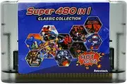 Retrotech 480 In 1 Classic Collection Multi Game Cartridge For Sega Genesis Console - Transparent Black