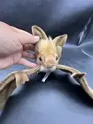 2001 HANSA Stuffed Doll Bat Brown Hanging Plush Toy New 15.5"