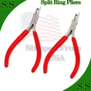 2 Pieces Mini Split Ring Pliers 5" With PVC Grip