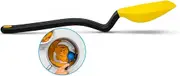 Dreamfarm Supoon Non-Stick Sit-Up Silicone Scraping, Serving, Cooking Spoon Measures 5ml TSP & 15ml Tbsp - 11" Yellow