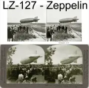 20 Stereoviews Airship Graf Zeppelin Hugo Eckener Luftschiff LZ 127