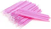 300 PCS Precision Micro Brushes | Pink Lash Spoolies for Eyelash Extensions, Makeup & Detailing | Disposable Eyelash Brush Applicators for Professional or Home Use