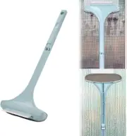 Window Cleaner - Double-Sided Multifunctional Tool with Squeegee & Flannel Brush