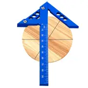 Blue Center Finder Aluminum Center Line Scriber for Finding Center Drawing Straight Lines Right Angles Midlines Vertical