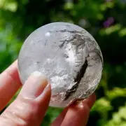 54mm 215g Lodolite Garden Quartz Crystal Sphere, Scenic Shamanic Dreamstone Land