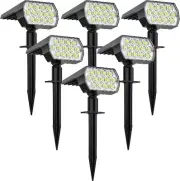 Solar Spot Lights LED 3 Modes Solar Landscape Spotlights Waterproof Wall Lights