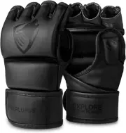 LIBERLUPUS MMA, Muay Thai, Boxing & Kickboxing Gloves for Men & Women, Size S/M