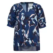 [3.1 Phillip Lim] Abstract Vines Lantern Sleeve Top