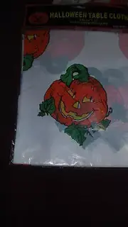 54" x 72" WATERPROOF PLASTIC HALLOWEEN TABLE CLOTH NEW FAST SHIPPING LQQK !!!