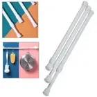 Bathroom Tension Curtain Rail Pole Extendable and No Drilling Required