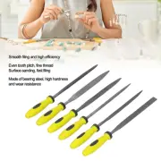 6Pcs Small File Set Pointed Square Round Flat Bearing Steel Files F CST