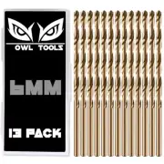 6mm Cobalt Drill Bits - 13 Pack of M35 Cobalt Drill Bits with Storage Case -