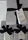 West Elm European Linen Waffle Weave King/ CalKing Duvet & 2 Euro Shams, Ash