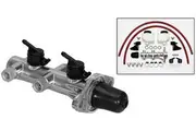 Wilwood Compact Remote Tandem Master Cylinder 1.0" Bore, Polished Finish WB260-14243-P