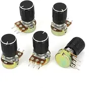 Aexit 5 (Potentiometer) Pcs 5K OHM Linear Taper Rotary Potentiometer 5KB (61ry760qf288) B5K Pot