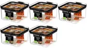 5 Pack Sistema Ultra Tritan Container 460ML Plastic Food Storage
