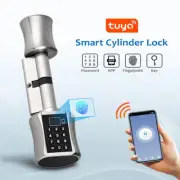 Smart Door Lock Cylinder Finger prints for Tuya Remote Control Smart Lock
