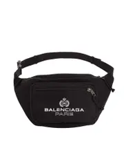Balenciaga BB Paris Black & White Waist Bag