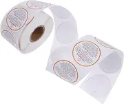 DOITOOL 500Pcs Adhesive Candle Warning Sticker Labels Removable Safety Decals for Candle Jars Eye Catching Warning Text and Durable for Candle Making Supplies