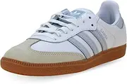 [adidas Originals] adidas Samba OG Womens Sneaker (White Halo Blue Gum, 5, IE0877), Cloud White/Halo Blue/Off White, 5