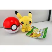 Mad Pikachu Pokemon Center Petit plush Japan Limited edition with Pokeball