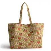 Vera Bradley Premium Cotton Hathaway Tote Tomato Vines