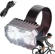 Bright Cycling Light | Rechargeable Cycling Flashlight Waterproof - Digital Battery Display 120 Degree Floodlight Coverage Riding Gear for Women Men Cyclists Sports Athletes