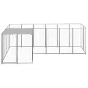 Large Dog Cage Puppy Crate Kennel Powder Coated Steel Playpen UV Resistant Roof
