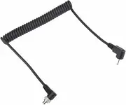 2.5 mm to Male Flash PC Sync Cable, Male to Male M-M Flash PC Sync Cable Cord with Screw Lock Compatible with Many Kinds of Cameras and Flash Triggers