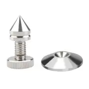 1Set Silver Speaker Isolation Spikes Metal Feet Pads Set for HiFi Speakers