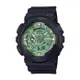 【CASIO G-SHOCK】簡約大錶徑雙顯休閒腕錶-青草綠/GA-110CD-1A3/台灣總代理公司貨享一年保固