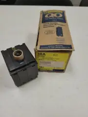 1 New Circuit Breaker Square D QO330 30 Amp 3 Pole 240V Plug-In