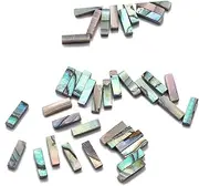 Abaodam 10pcs Abalone Shell Guitar Decoration Slice Thin Guitar Diy Fingerboard Dot Set for